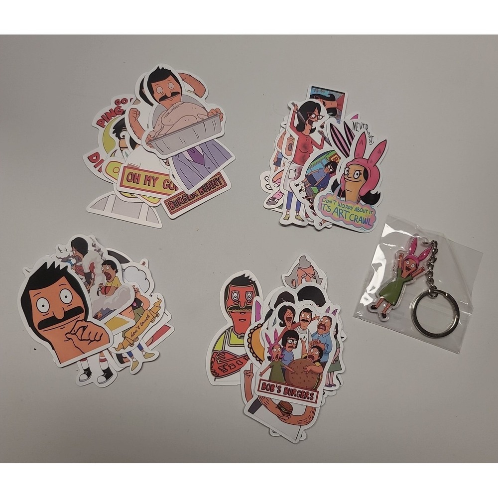Bob's Burgers Sticker Pack and Keychain